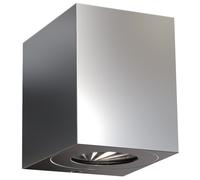 Nordlux 'Canto Kubi 2' Outdoor Wall Light Stainless Steel Intergrated LED in Silver Nordlux Silver