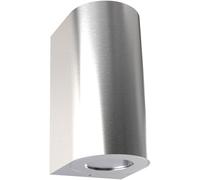 Nordlux 'Canto Maxi 2' Outdoor Wall Light Stainless Steel GU10 in Silver Nordlux Silver
