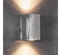 Nordlux 'Canto Maxi Kubi 2' Outdoor Wall Light Galvanized GU10 in Silver Nordlux Silver