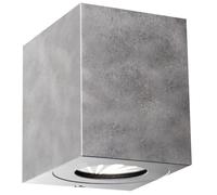 Nordlux Canto Kubi 2 LED outdoor wall light, galvanised