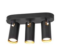 Nordlux Ceiling Light Mimi Black max. 3 x 25W GU10 Lamp Spotlight swiveling