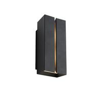 Nordlux Clarini Outdoor Wall Light Black Metal Solar E27 Sensor Coastal/marine Safe - Mains Powered, Ip54