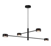Nordlux Clyde Indoor Living Dining Metal Pendant Ceiling Light In Black (Diam) 8.5Cm