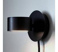 Nordlux Clyde LED wall light with a plug and a dimmer