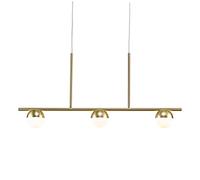 Nordlux Contina Indoor Pendant Rail Light Brass Metal G9 Hand Blown Glass - Kitchen, Bedroom, Living Room Mains Powered, IP20