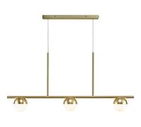 Nordlux Contina Metal Pendant Rail Light Hand Blown Glass Brass,mains