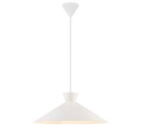 Nordlux Dial pendant light with metal shade, white, Ø 45 cm