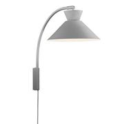 Nordlux Dial Indoor Bedroom Living Dining Office Wall Light In Grey (Diam) 25Cm