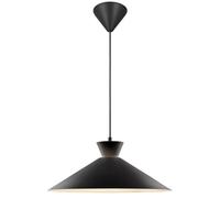 Nordlux Dial Metal Pendant Light Uplight Black,mains