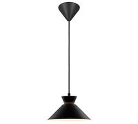 Nordlux Dial Pendant Light Black Metal Dining Room E27 Mains 25cm