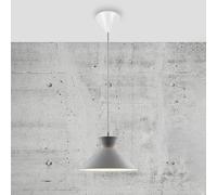 Nordlux Dial pendant light with metal shade, grey, Ø 25 cm