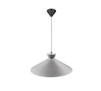 Nordlux Dial pendant light with metal shade, grey, Ø 45 cm