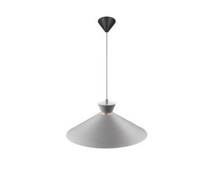 Nordlux Dial pendant light with metal shade, grey, Ø 45 cm