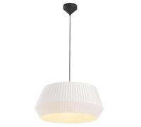 Nordlux Dicte Pendant Light White Textile Dining Room E27 Mains 53cm
