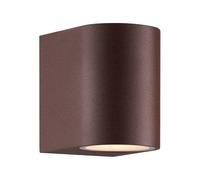 Nordlux Dion Single outdoor wall light, rust, GU10, aluminium, IP44