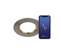 Nordlux LED recessed light Dorado Smart, nickel