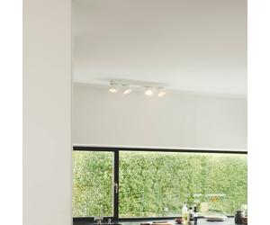 Nordlux Downlight Pitcher, GU10, 4-bulb, metal, white