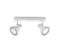 Nordlux Eik Indoor Spot Light Black Metal GU10 Adjustable Head - Kitchen, Dining Room, Hallway Mains Powered, IP20 (White)