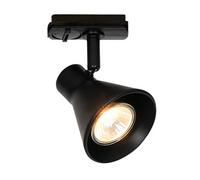 Nordlux Eik Indoor Track Spot Light Black Metal Gu10 Adjustable Head - Mains Powered , Ip20