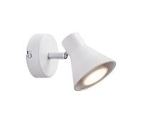 Nordlux Eik Modern White Metal Wall Light - Bedroom, Bedside, Living Room Plug in or Mains
