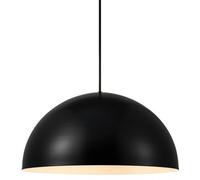 Nordlux Ellen Metal Pendant Light Dome Shade Black,mains
