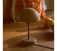 Nordlux Ellen To-Go LED rechargeable table lamp, brown, aluminium