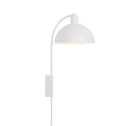 Nordlux Ellen Wall Light White Metal E14 Switch Plug In/Mains Nordlux White