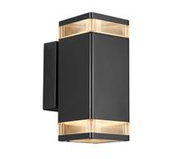 Nordlux Elm Outdoor Patio Terrace Aluminium Wall Light In Black (Diam) 9Cm