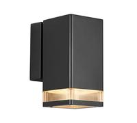 Nordlux Elm Outdoor Wall Light Black Metal Garden GU10 IP44 Mains