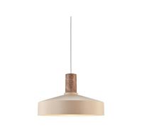 Nordlux Elvas Pendant Light Beige Metal Dining Room E27 Mains 38cm Nordlux Beige