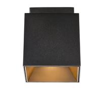 Nordlux Ethan Kitchen Dining Hallway 1-Spot Surface Downlight Square Ceiling Light In Black