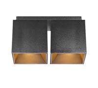 Nordlux Ethan Indoor Spot Light Black Aluminium GU10 Gold Inner - Kitchen, Dining Room, Hallway Mains Powered, IP20