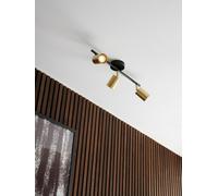 Nordlux Explore Indoor Bedroom Living Dining Bathroom 3 Spot Light Rail In Brass (Height) 16.4Cm