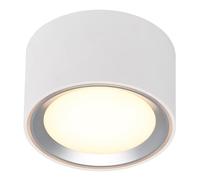 Nordlux Fallon 3 Step Dimming Indoor Downlight/Ceiling Light Silver Metal, Intergrated LED Mains Powered-Bedroom, Living Room, Kitchen, Office, Bedside or Study. IP20, Class 2 (Double Insulated)