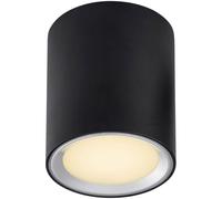 Nordlux Fallon Long Surface Indoor Kitchen Dining Hallway Downlight In Black/steel (Height) 12Cm