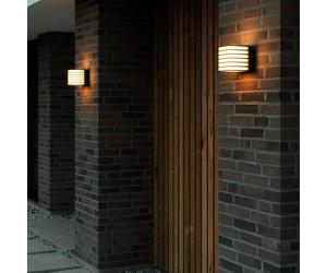 Nordlux Fluktus 13 outdoor wall light with slats, W 13 cm