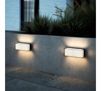 Nordlux Fluktus 28 outdoor wall light with slats, W 28.6 cm