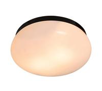 Nordlux Foam Ceiling Light Black Plastic Bathroom E27 IP44 Mains 34cm
