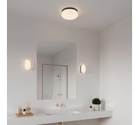 Nordlux Foam LED wall light with an oval shape, IP44 black