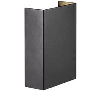 Nordlux Fold Outdoor Patio Terrace Wall Light In Black (Diam) 10.5Cm