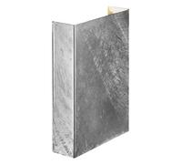Nordlux Fold Outdoor Galvanized Steel Wall Light Coastal/marine Safe Silver,mains Led