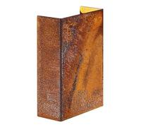 Nordlux Fold Outdoor Wall Light Brown Corten Intergrated LED Coastal/Marine Safe - Garden, Patio, Entrance Mains Powered, IP54