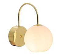Franca Indoor Wall Light in Brass (Height) 22cm Nordlux Brown One Size