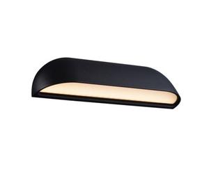 Nordlux Front Indoor Outdoor Patio Terrace Bathroom Wall Light In Black (Diam) 26Cm