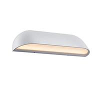Nordlux Front Outdoor Wall Light White Metal Intergrated LED Weatherproof - Garden, Patio, Entrance Mains Powered, IP44