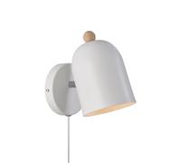 Nordlux Gaston Indoor Bedroom Living Dining Hallway Wall Light In White (Height) 19.5Cm