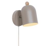 Nordlux Gaston Indoor Wall Light Brown Metal E27 Adjustable Head - Bedroom, Bedside, Living Room Plug in or Mains Powered, IP20