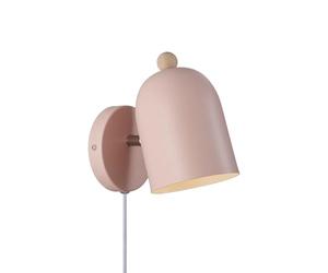 Nordlux Gaston Indoor Wall Light Pink Metal E27 Adjustable Head - Bedroom, Bedside, Living Room Plug in or Mains Powered, IP20