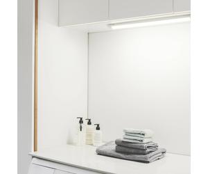 Nordlux Glendale LED batten light, 59 cm, IP20, plastic, white