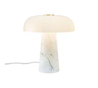 Nordlux Glossy Indoor Table Lamp White Marble E14 Weighted Base - Mains Powered, IP20 Nordlux White